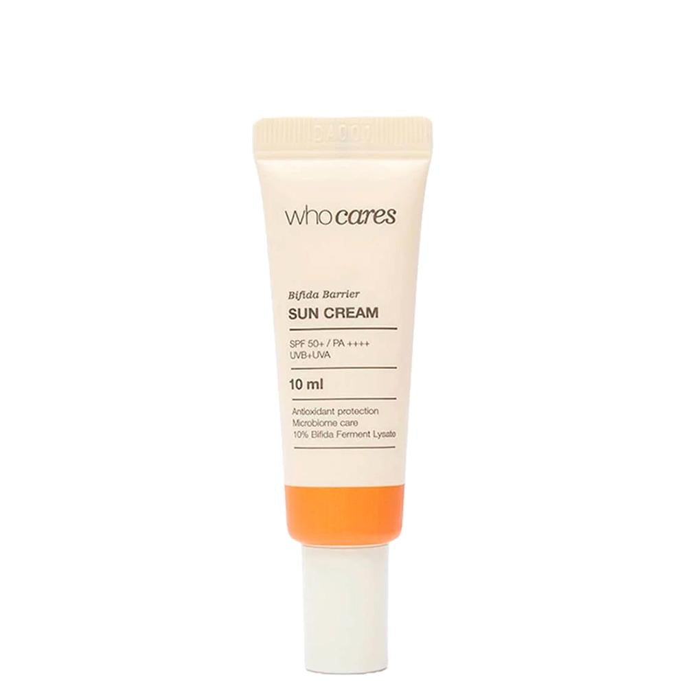 Мініатюра сонцезахисного крему з антиоксидантним захистом WhoCares Bifida Barrier Sun Cream 10мл