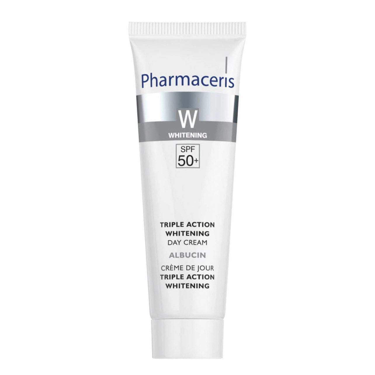 Денний крем з освітлюючим комплексом потрійної дії Pharmaceris W Albucin SPF 50+