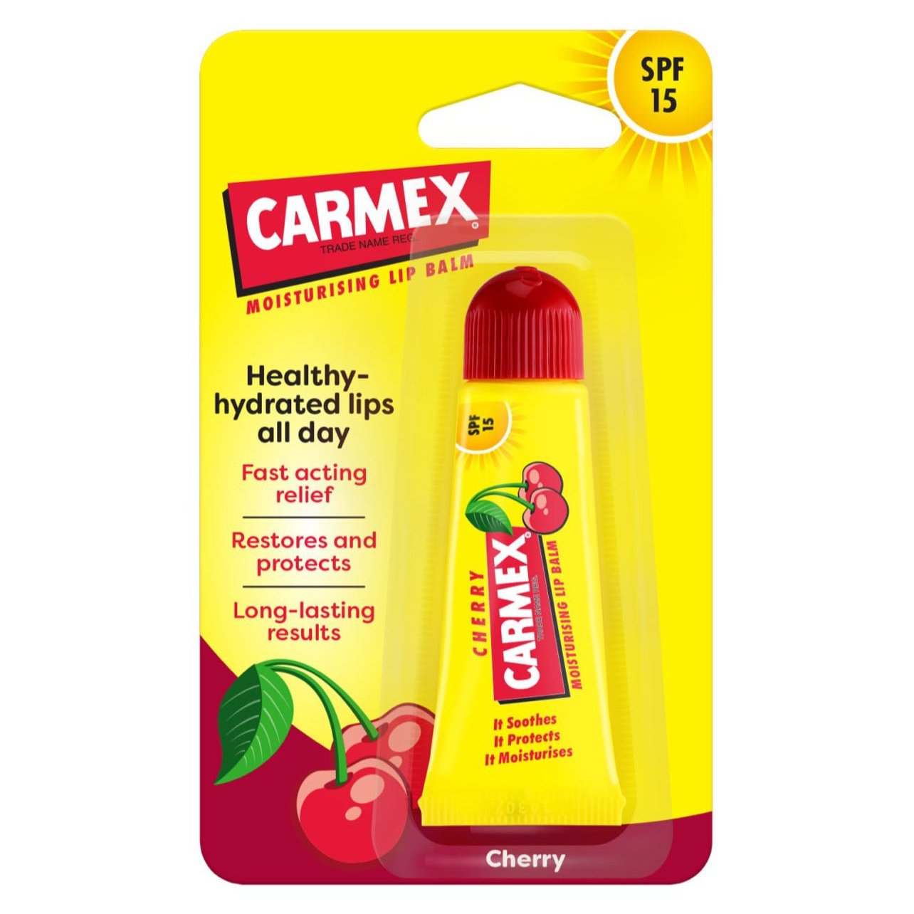 Carmex Lip Balm Cherry SPF 15 - Бальзам для губ Вишня