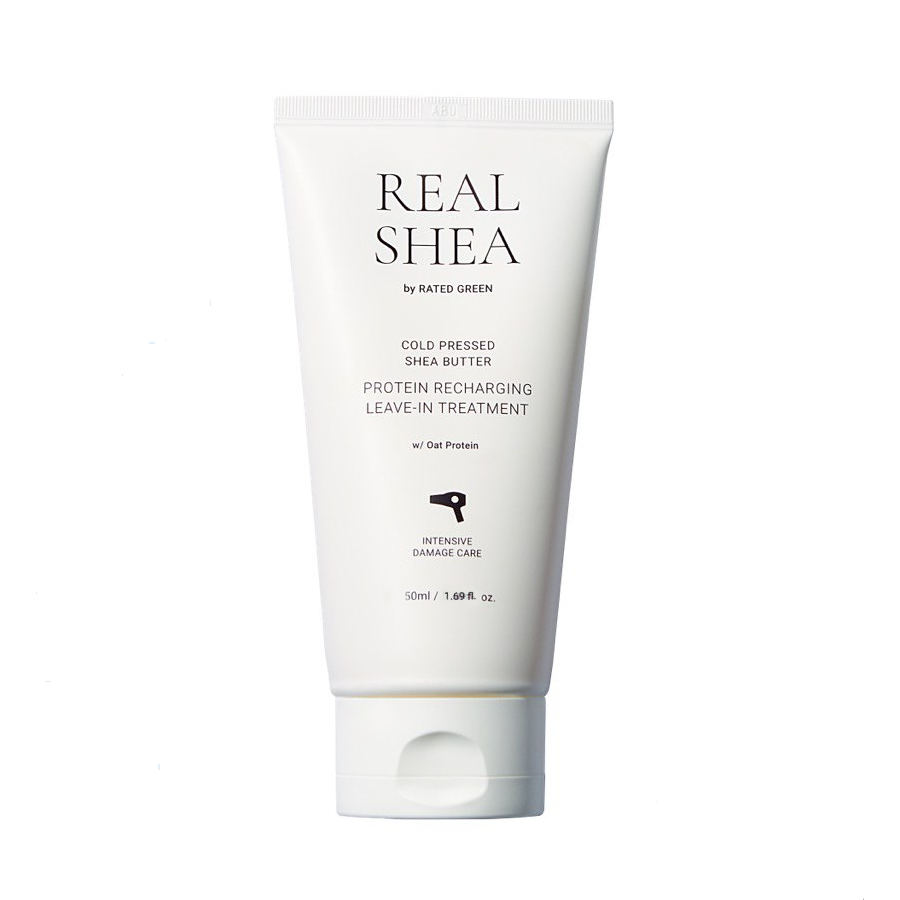 RATED GREEN REAL SHEA GOLD PRESSED SHEA BUTTER LEAVE-IN TREATMENT - Термозахисний відновлюючий крем для волосся з маслом ши