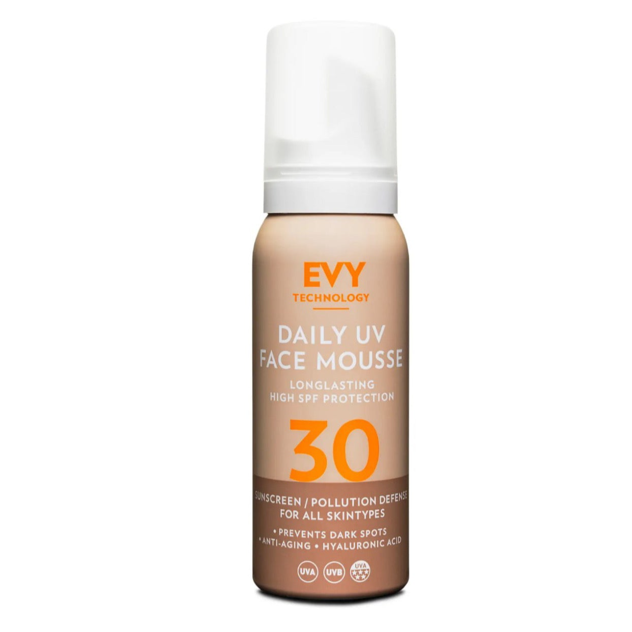 EVY Technology Daily UV Face Mousse SPF 30 - Щоденний захисний мус для обличчя