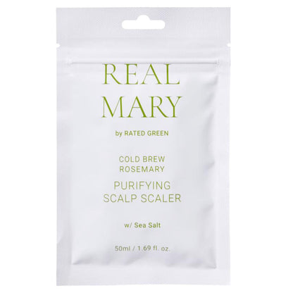 Rated Green Real Mary Cold Brewed Rosemary Purifying Scalp Scaler - Очищуюча маска для шкіри голови з соком розмарину та морською сіллю